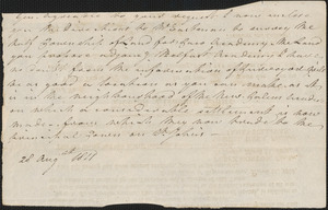 Committee for the Sale of Eastern Lands to Trustees of Saco Academy, 28 August 1811