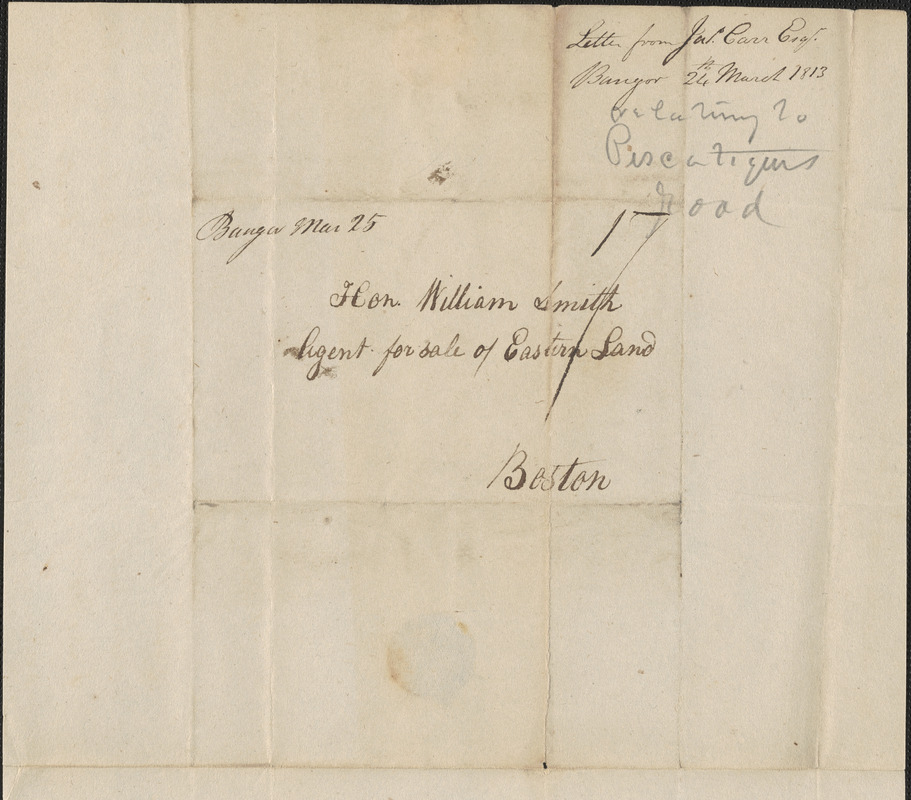 James Carr to William Smith, 24 March 1813 - Digital Commonwealth