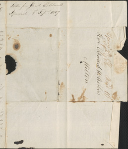 Joshiah Caldwell to Edward Robbins, 8 September 1817