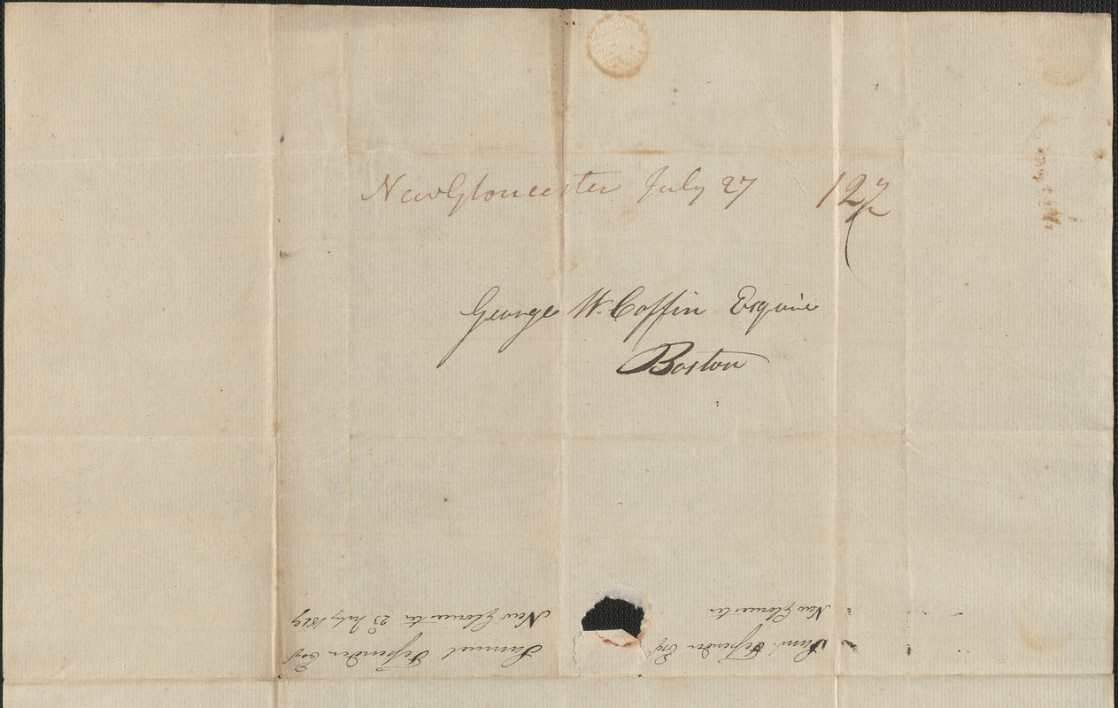 Samuel Fessenden to George Coffin, 23 July 1819 - Digital Commonwealth