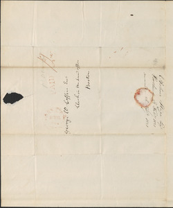 Ashur Ware to George Coffin, 23 February 1821