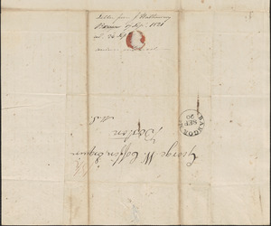 Joshua Hathaway to George Coffin, 19 September 1821