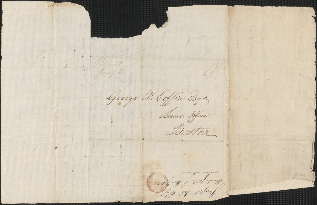 Joseph Lee to George Coffin, 8 January 1822 - Digital Commonwealth