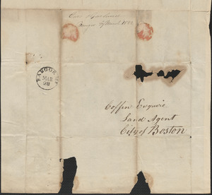 Carr & Garland to George Coffin, 27 March 1822