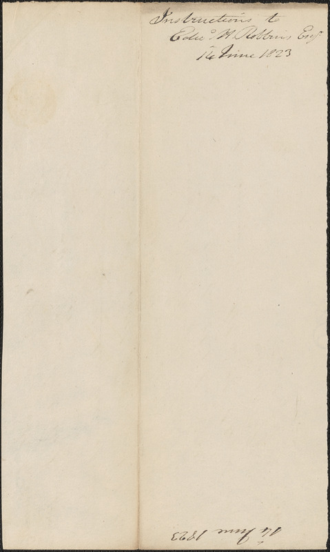 George Coffin to Edward Robbins, 14 June 1823 - Digital Commonwealth
