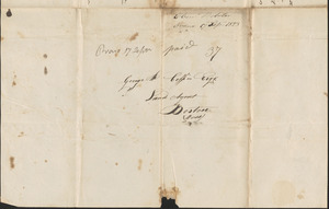 Ebenezer Webster to George Coffin, 17 September 1823