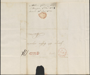 Allen Gilman to George Coffin, 4 December 1823