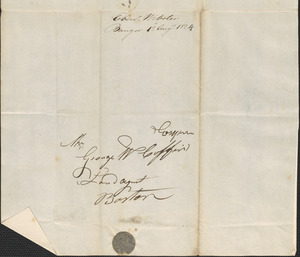 Ebenezer Webster to George Coffin, 12 August 1824