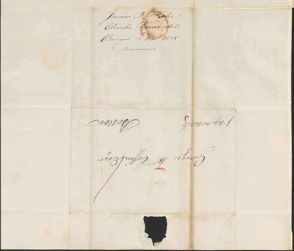 James Fiske and Charles Ramsdell to George Coffin, 20 November 1825 ...