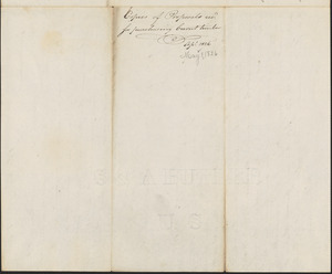 Copies of Proposals for the Purchase of Timber along the Penobscot River, April and May 1826