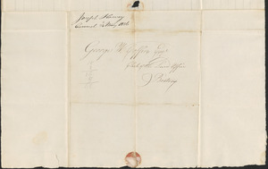Joseph Harvey to George Coffin, 24 May 1826