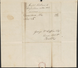 Joseph Southwick to George Coffin, 24 November 1826