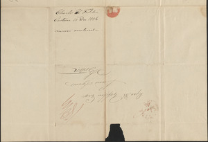 Charles Tilden To George Coffin, 11 December 1826