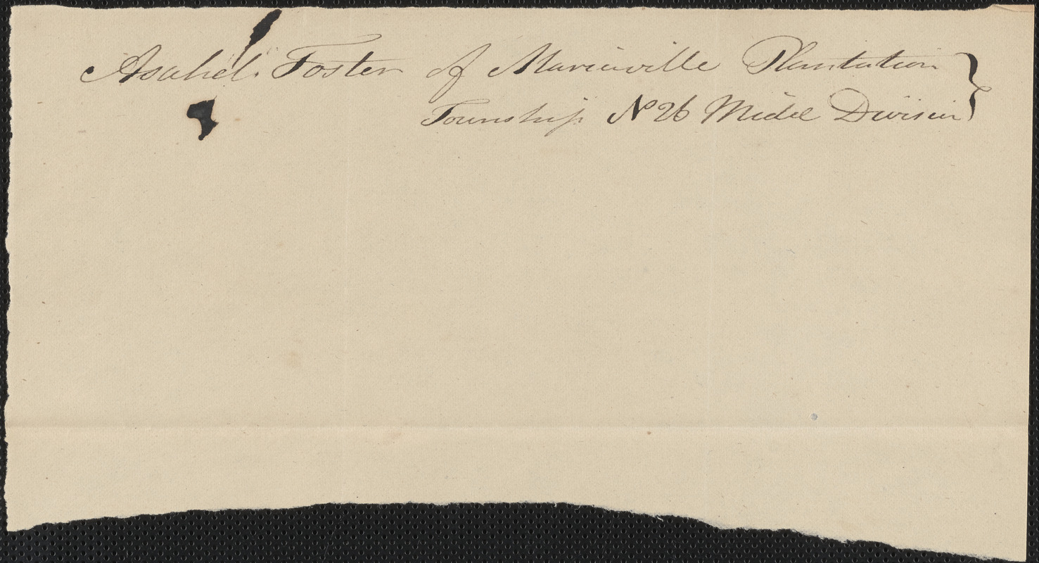 Asabel Foster to George Coffin, 1828