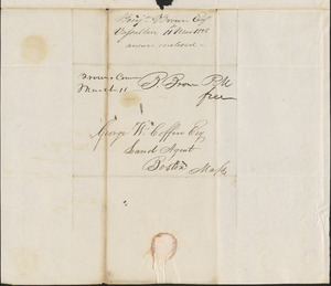 Benjamin Brown to George Coffin, 11 March 1828