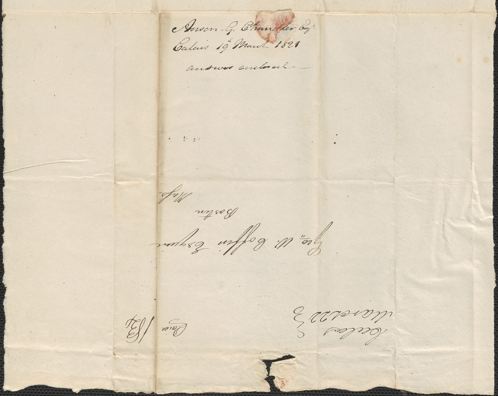 Anson Chandler to George Coffin, 19 March 1828