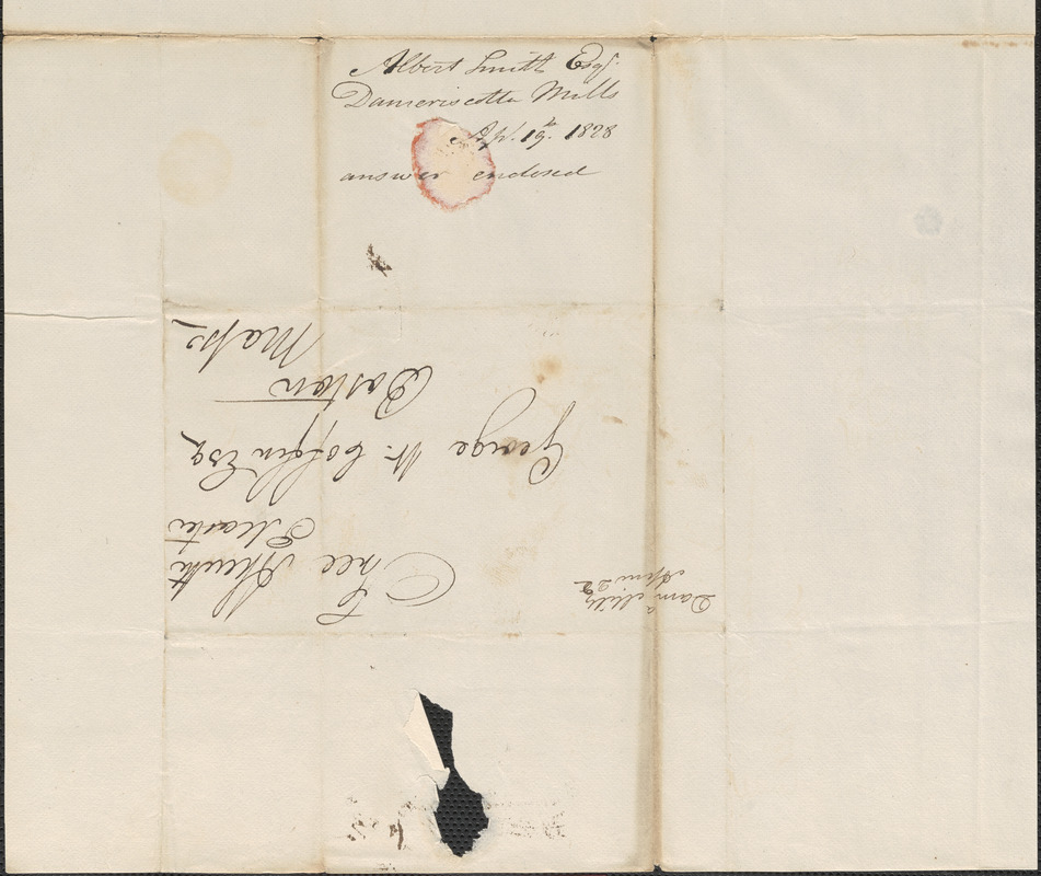 Albert Smith to George Coffin, 19 April 1828