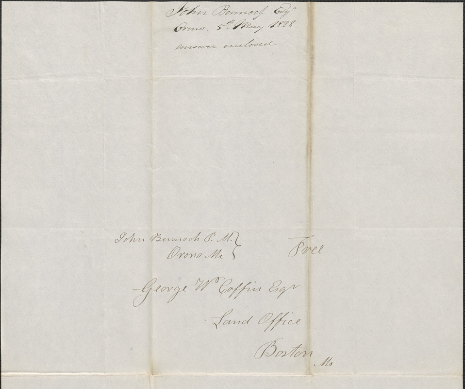 John Bennock to George Coffin, 5 May 1828 - Digital Commonwealth