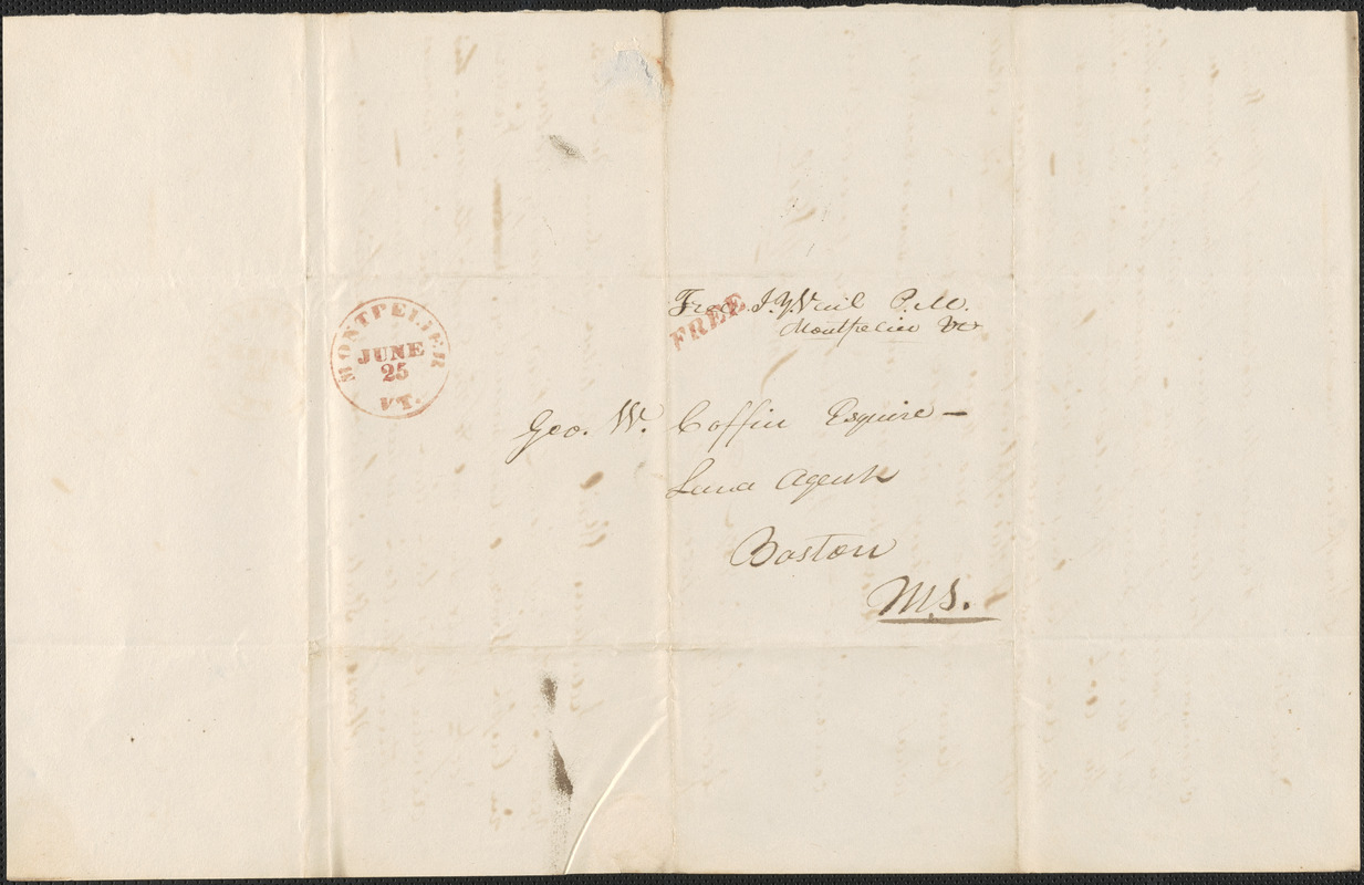 Joshua Vail to George Coffin, 25 June 1828 - Digital Commonwealth