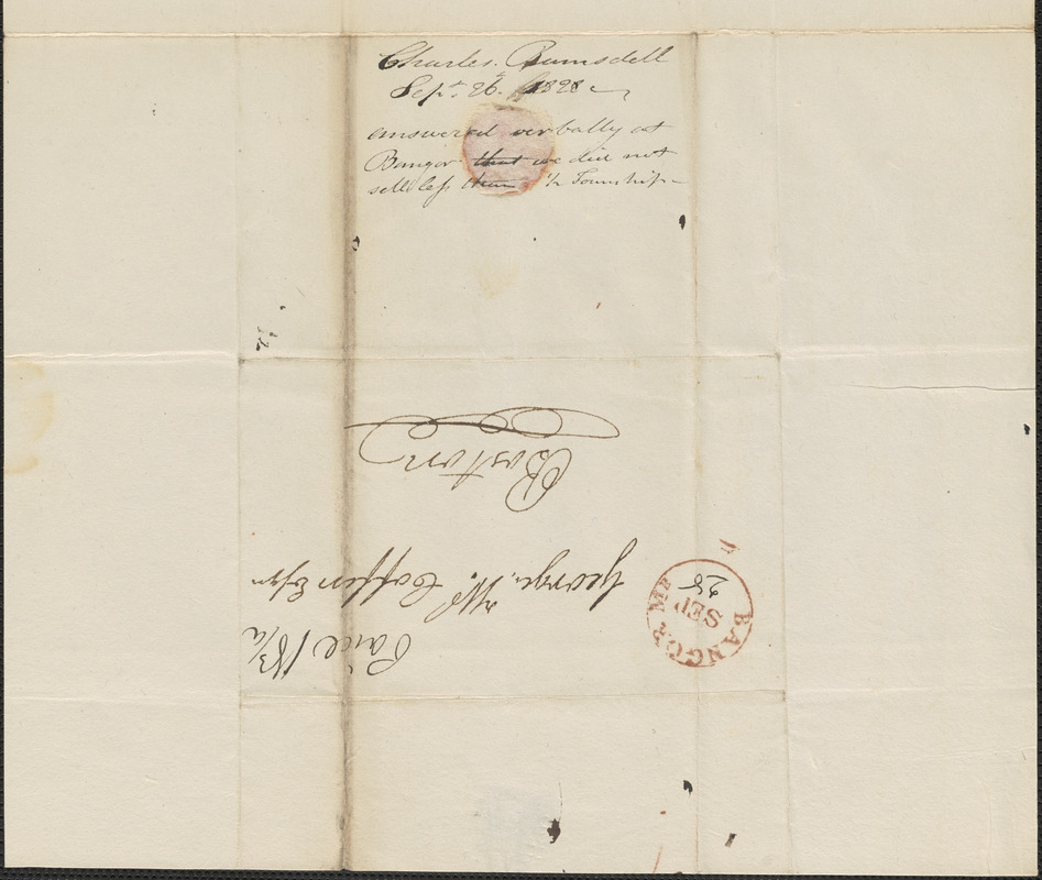 Charles Ramsdell to George Coffin, 24 September 1828 - Digital Commonwealth