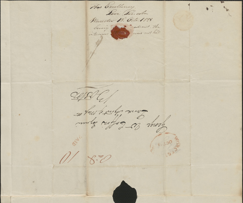 Levi Lincoln to George Coffin, 13 October 1828 - Digital Commonwealth
