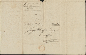 Joseph Silvester to George Coffin, 10 December 1828
