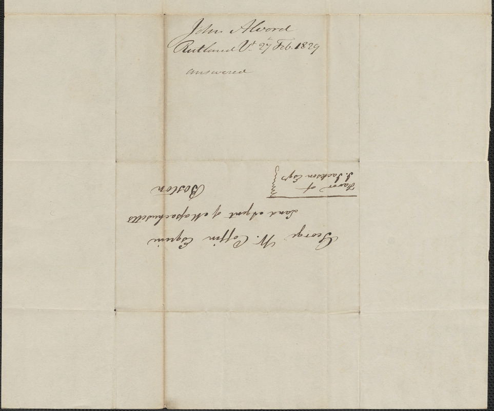 John Alvord to George Coffin, 27 February 1829 - Digital Commonwealth