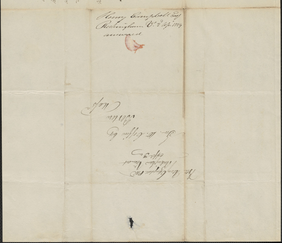 Henry Campbell to George Coffin, 3 April 1829 - Digital Commonwealth