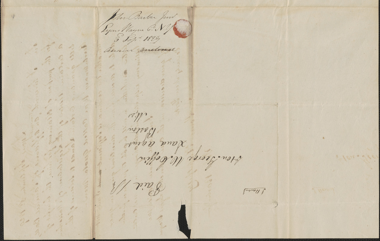 Certificate of Service, Joseph Ball, 29 July 1829