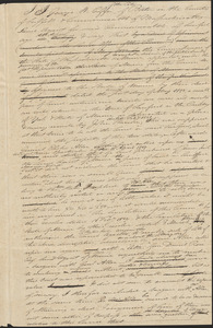 Draft of desposition, George Coffin, 1830