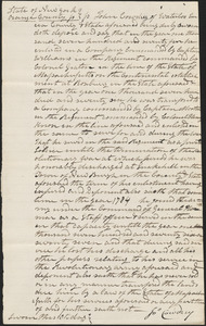 Affidavits of Jon Cowdrey, 10 February 1831