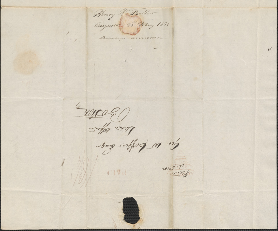 Henry Fuller to George Coffin, 30 May 1831 - Digital Commonwealth