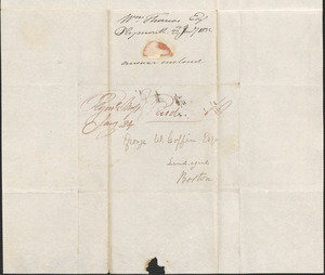 William Thomas to George Coffin, 22 January 1832