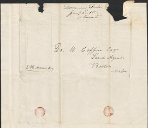 Dominicus Parker to George Coffin, 23 January 1832