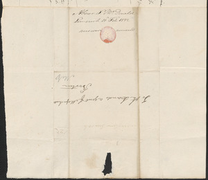 Abner McDonald to the Land Agent, 10 February 1832