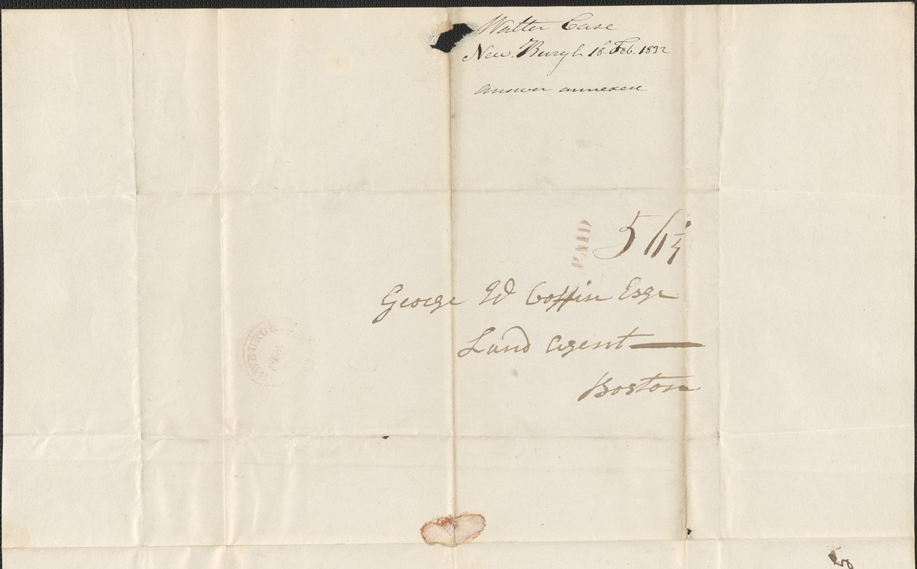 Walter Case to George Coffin, 18 February 1832 - Digital Commonwealth