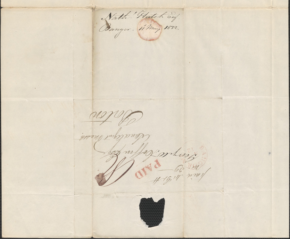 Nathaniel Hatch to George Coffin, 11 May 1832 - Digital Commonwealth