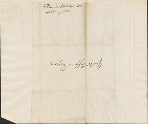 David Webster to George Coffin, 16 May 1832