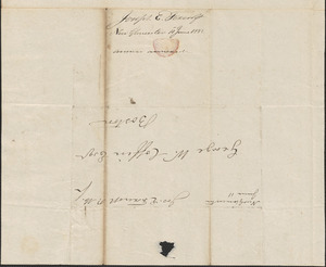 Joseph Foxcroft to George Coffin, 11 June 1832