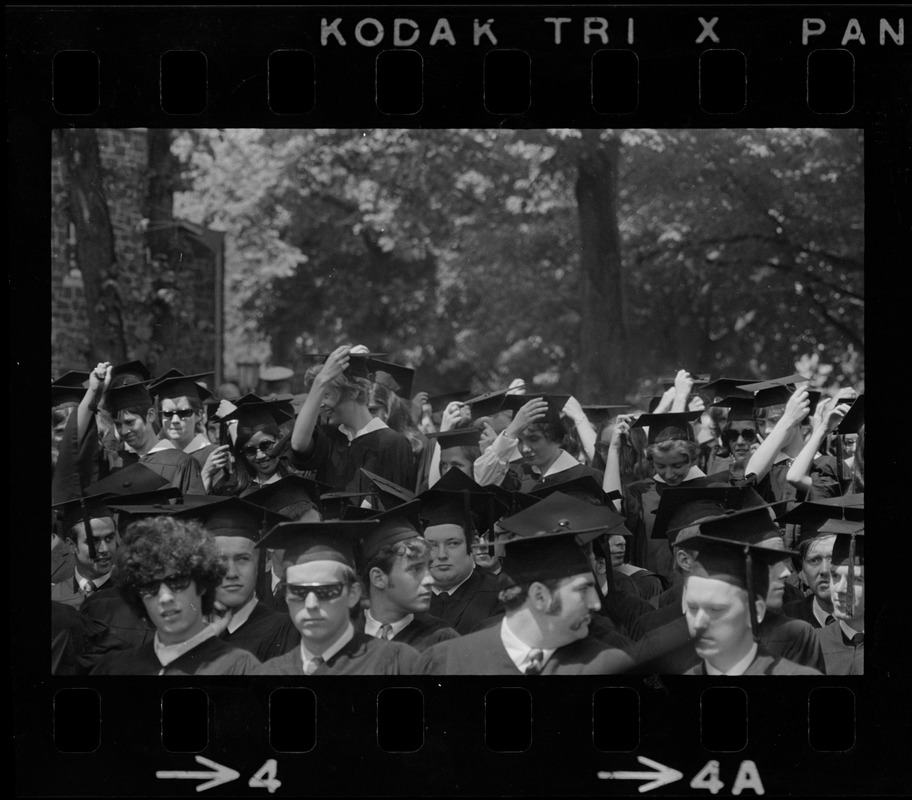 Members of the graduate class of Tufts University seen in the audience