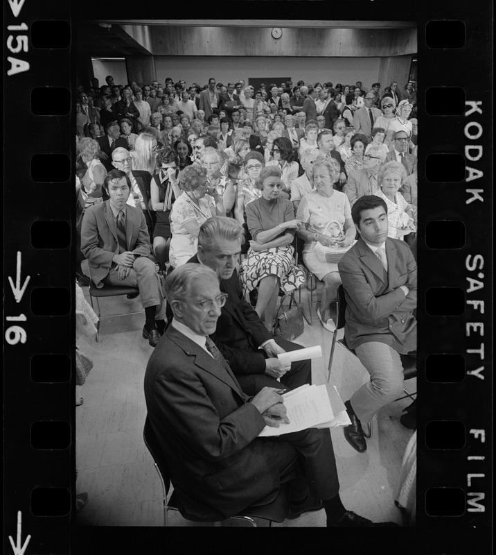 Rev W Seavey Joyce President Of Boston College And Atty Lewis H Weinstein In Audience At 