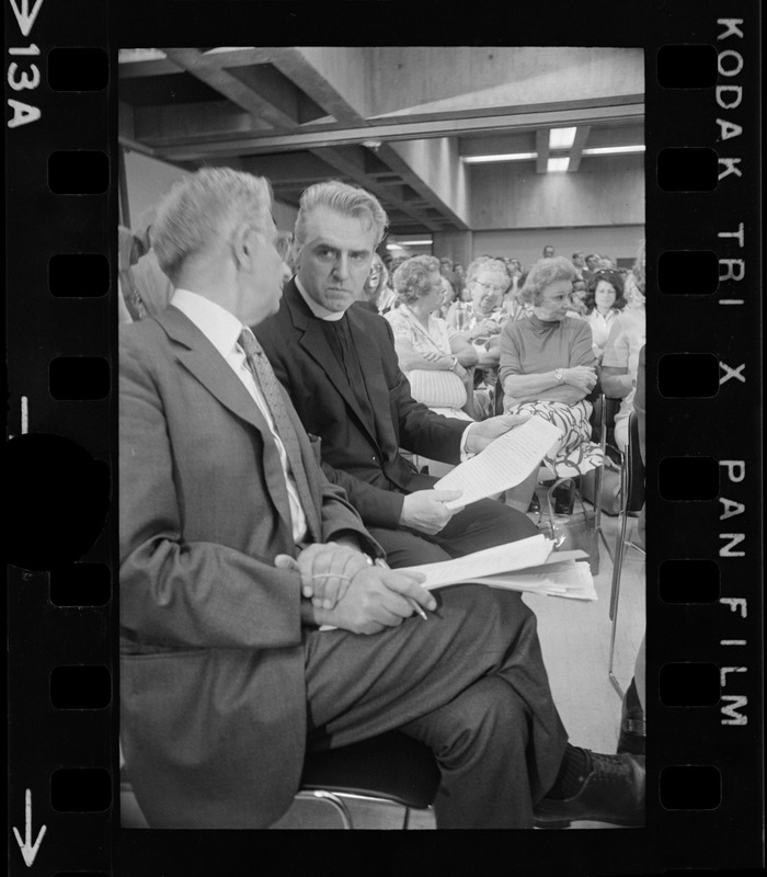 Rev W Seavey Joyce President Of Boston College In Conversation With Atty Lewis H Weinstein 