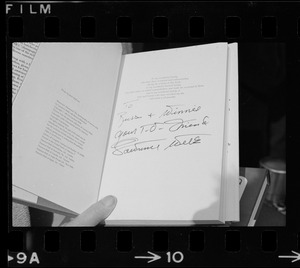 Lawrence Welk's inscription in a copy of his autobiography, "Wunnerful, Wunnerful"