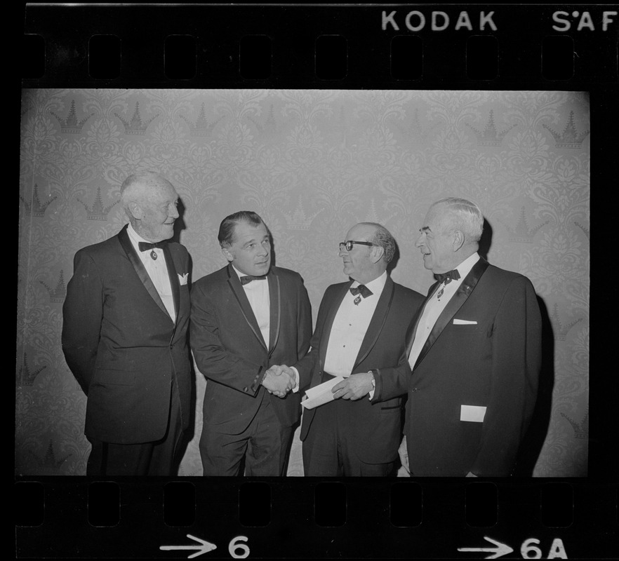 Seen left to right at the annual Presidents Dinner of the Clover Club