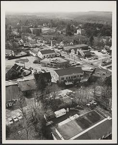 Aerial view of Post Office Square, taken from above High Street