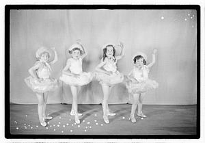 Girl ballet dancers in costume