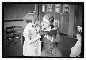 Mabel Adams, principal of Horace Mann School