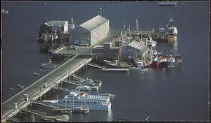 Aerial view of pier
