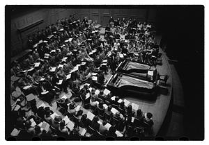 Recording "La Mer" for Victor R.C.A., Dr. K & Boston Symphony Orchestra, also recording mch.