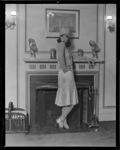 Clara Bow poses for camera in her Ritz-Carlton Suite